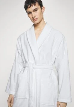 Pier One Shawl Towel Bathrobe - Badjas - White 11 Pier One Shawl Towel Bathrobe - Badjas - White -Modieuze Herenkleding 1750537fe5284a27957b17c8aded1f98