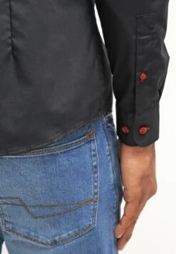 Pier One Overhemd - Black/Red -Modieuze Herenkleding 1cc26882c4194d1486a01c69112de5b1