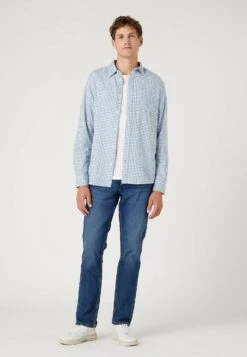 Wrangler 1 Pocket - Overhemd - Captains Blue 8 Wrangler 1 Pocket - Overhemd - Captains Blue -Modieuze Herenkleding 1eb14b7f2e7f4d7895291878959d16ae