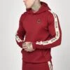 SikSilk Hoodie With Gothic Side Tape - Longsleeve - Burgundy 1 SikSilk Hoodie With Gothic Side Tape - Longsleeve - Burgundy -Modieuze Herenkleding 367fcd7157b34eda8e66b224dc2299a7