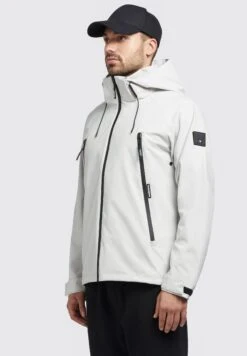 Khujo Adam - Regenjas - Hellgrau -Modieuze Herenkleding 36825a6253be408b98cf45ceabbf79ca