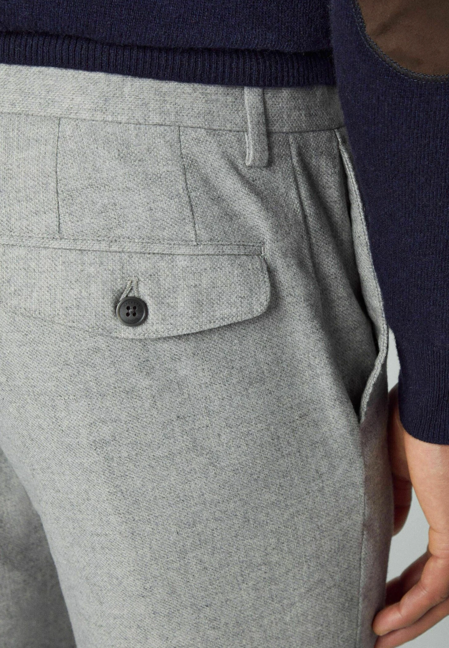 Hackett London Broken Twill Trs - Broek - Light Grey 7 Hackett London Broken Twill Trs - Broek - Light Grey - Afbeelding 5