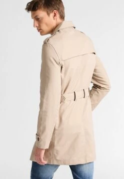 Pier One Trenchcoat - Beige -Modieuze Herenkleding 4a5830ef459e4879bff3be04ddad0197