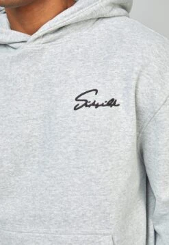 SikSilk Script Embroidery- Hoodie - Grey Marl 10 SikSilk Script Embroidery- Hoodie - Grey Marl -Modieuze Herenkleding 5b75a3b19add468cb15ccf9258182333