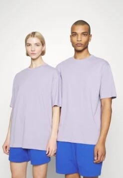 YOURTURN 3Pack Unisex - T-Shirt Basic - Light Green/Lilac/Light Brown -Modieuze Herenkleding 5de7d1e0790e43e4a061efccef62e869