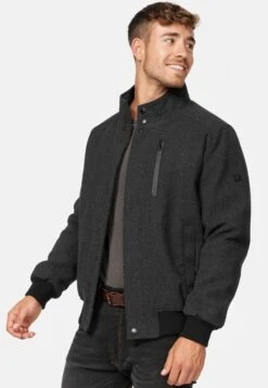 Indicode Jeans Bob - Jas - Mini Herringbone Black -Modieuze Herenkleding 5e17a560df92453b895c0c6d385f3b70