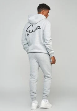 SikSilk Script Embroidery- Hoodie - Grey Marl 11 SikSilk Script Embroidery- Hoodie - Grey Marl -Modieuze Herenkleding 68ee5bf78a36479cb4371f35acceb5ef