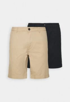 Pier One 2 Pack - Shorts - Tan/Black -Modieuze Herenkleding 6d9aaab23c01455689a1f97d308c1dcf