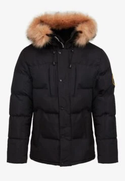 Oshawa Puffer Parka Jacket - Winterjas - Black -Modieuze Herenkleding 80a109ed6c1c4001b0d5ce7428b09ef9
