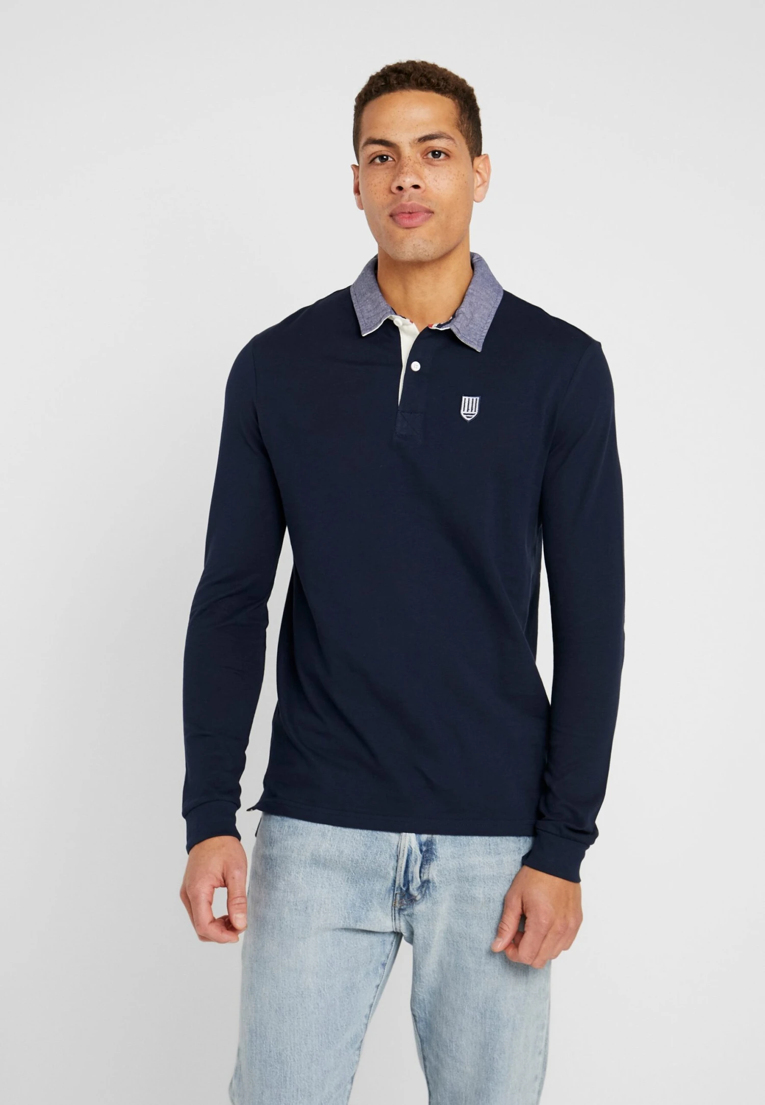 Pier One Collar Rugby - Poloshirt - Dark Blue 3 Pier One Collar Rugby - Poloshirt - Dark Blue
