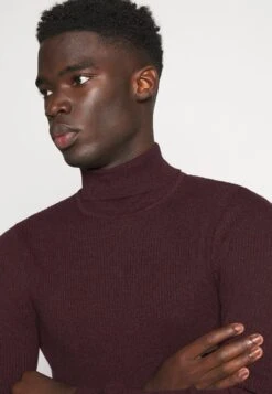 Pier One Muscle Fit Turtle - Trui - Mottled Bordeaux -Modieuze Herenkleding 87bc9746f3cd48c78886c3726b9971e1