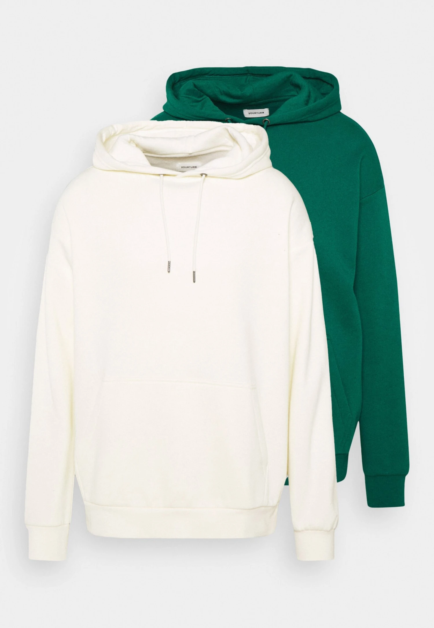 YOURTURN 2 Pack Unisex - Hoodie - Off-White/Green 3 YOURTURN 2 Pack Unisex - Hoodie - Off-White/Green