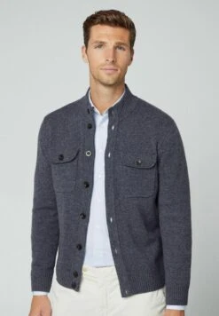 Hackett London Chest Pocket Fb - Vest - Charcoal Grey -Modieuze Herenkleding 9341542551b14631ab3fe3d99d088383