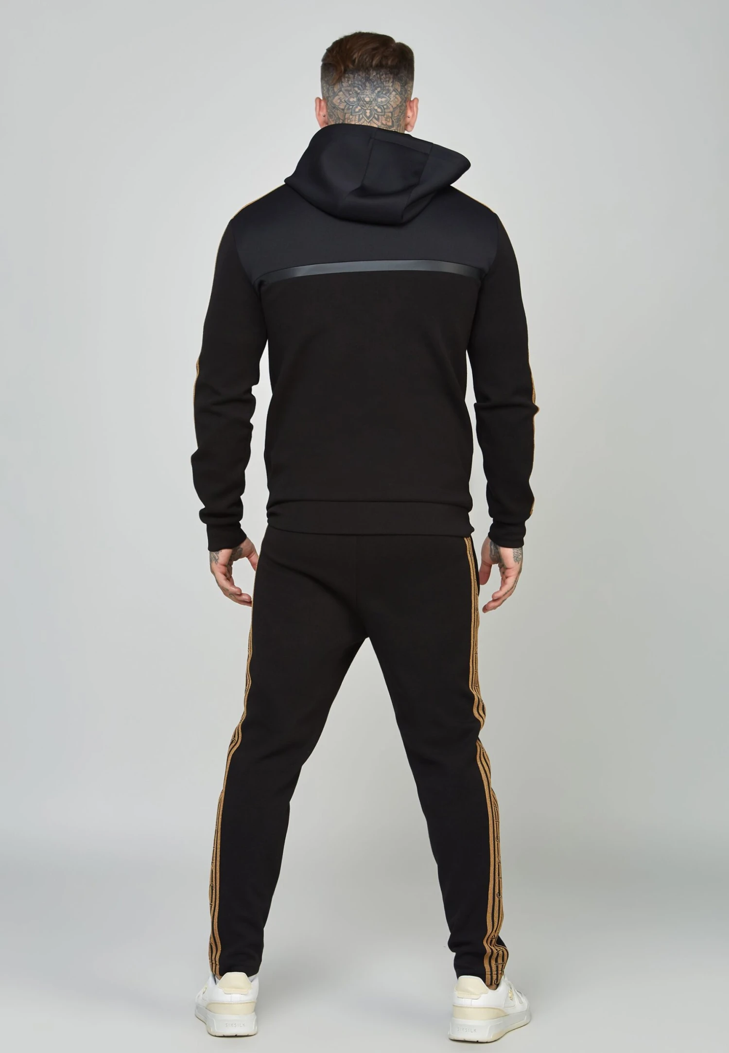 SikSilk Tape Zip Thru - Sweater Met Rits - Black 5 SikSilk Tape Zip Thru - Sweater Met Rits - Black - Afbeelding 3