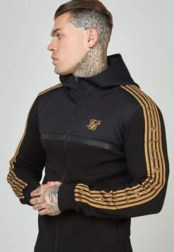 SikSilk Tape Zip Thru - Sweater Met Rits - Black 10 SikSilk Tape Zip Thru - Sweater Met Rits - Black -Modieuze Herenkleding b656c7248d824df2be13c7eaff4d3cfd