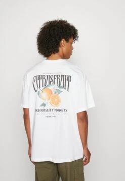 YOURTURN Orange Fruit Graphic Tee- T-Shirt Print - White -Modieuze Herenkleding c0c64de1e78b488f9f5c9e4f8f6a5666