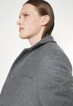 J.Lindeberg Holger Melton Coat - Mantel - Mid Grey Melange -Modieuze Herenkleding c574d86a60724a93a69f550f2ef823aa