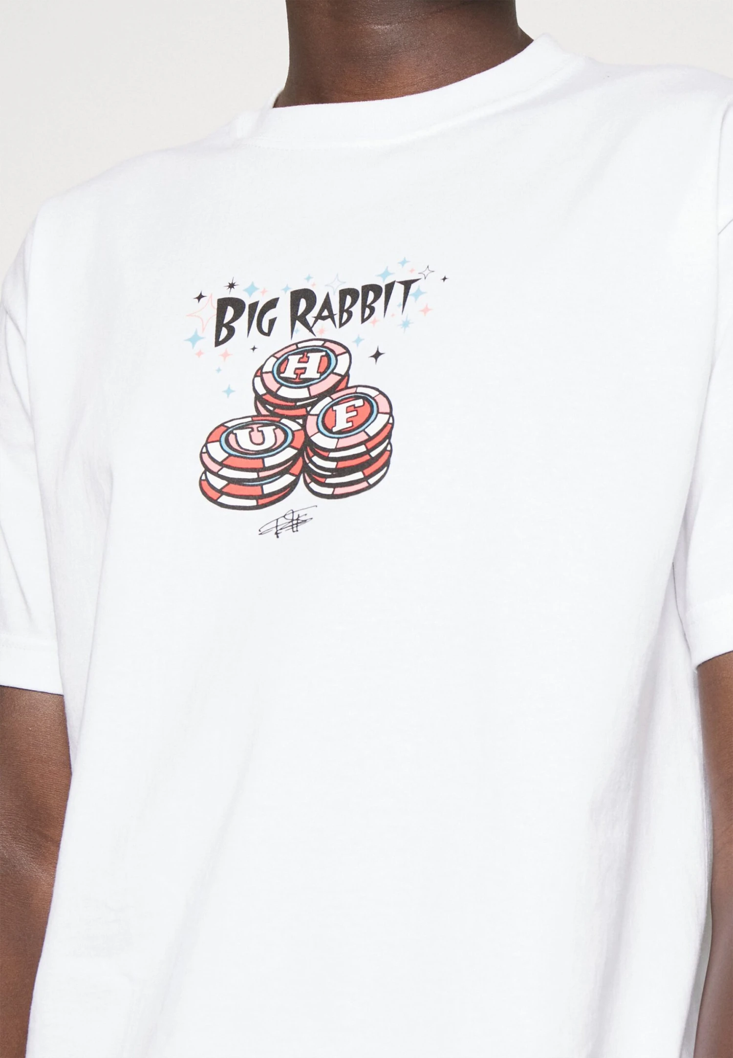 HUF Chips Tee - T-Shirt Print - White 7 HUF Chips Tee - T-Shirt Print - White - Afbeelding 5