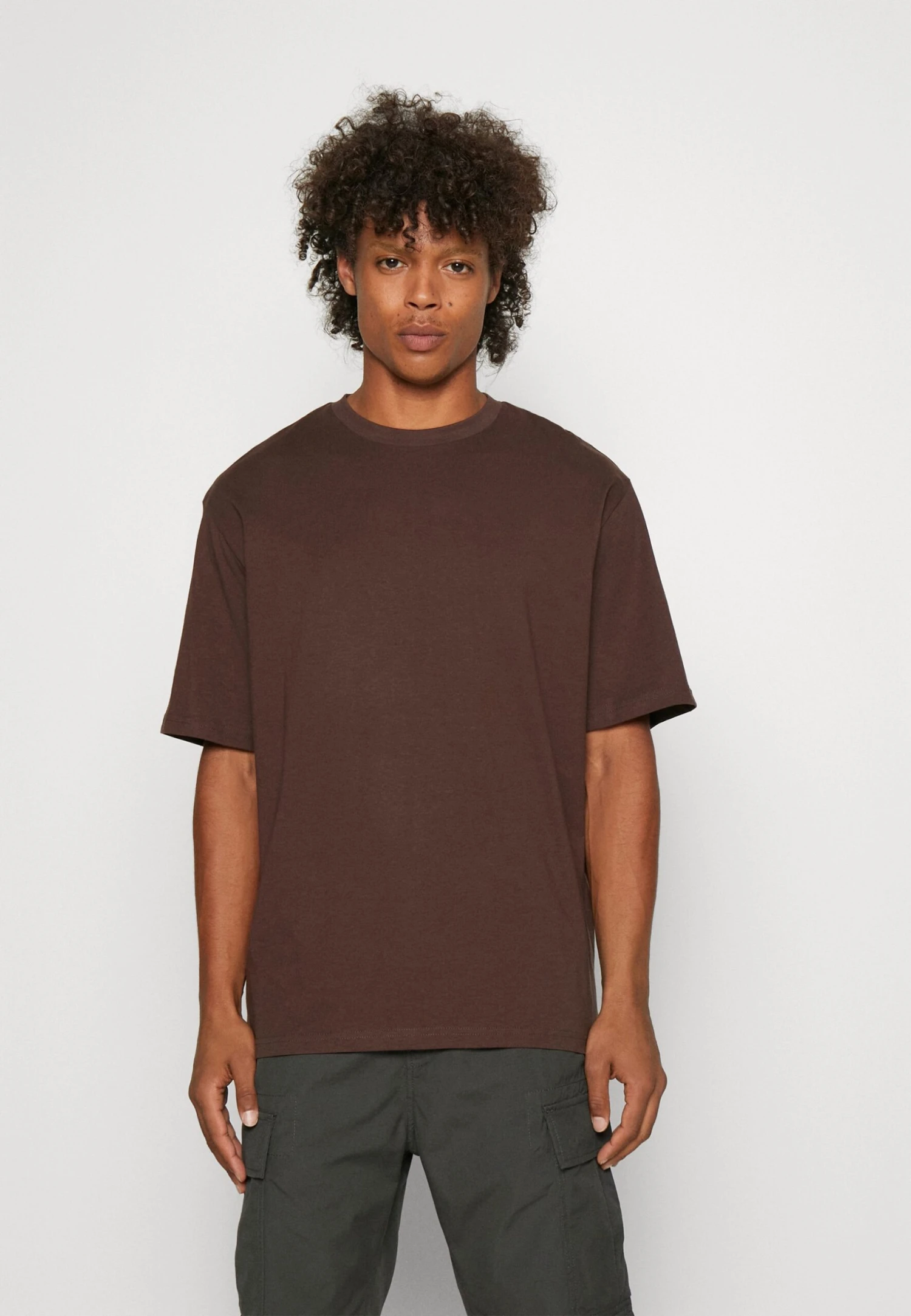 YOURTURN 3Pack Unisex - T-Shirt Basic - White/Dark Grey /Dark Brown 4 YOURTURN 3Pack Unisex - T-Shirt Basic - White/Dark Grey /Dark Brown - Afbeelding 2