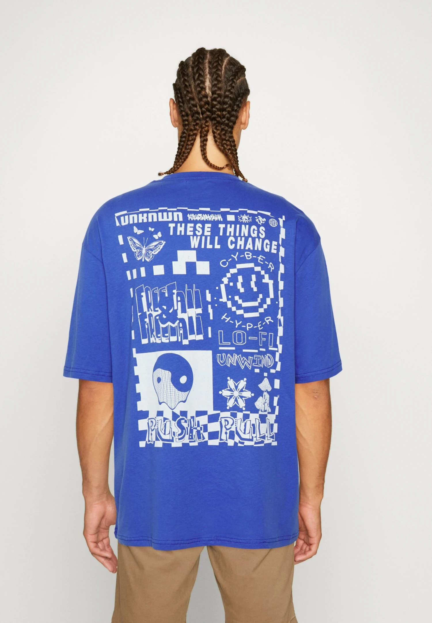 YOURTURN Unisex - T-Shirt Print - Blue 5 YOURTURN Unisex - T-Shirt Print - Blue - Afbeelding 3