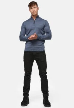 Indicode Jeans Gore - Trui - China Blue Mix -Modieuze Herenkleding d8d5da1a15a84918bc798ad789765569