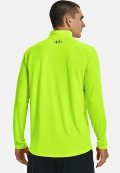 Under Armour Tech 1/2 Zip - Longsleeve - Lime Surge -Modieuze Herenkleding e7a2eb8fab4c40709d1ecbb09fcab60c