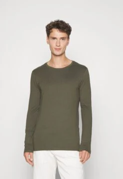 Pier One 2 Pack - Longsleeve - Black/Khaki -Modieuze Herenkleding ea81510192644df0b8474502b4279a35