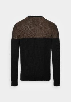 Pier One Trui - Black/Brown -Modieuze Herenkleding eb9234e8ed294d55a60da22b61a8b1db