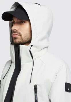 Khujo Adam - Regenjas - Hellgrau -Modieuze Herenkleding f2ed6511727a4d16ae89f9269239cf96